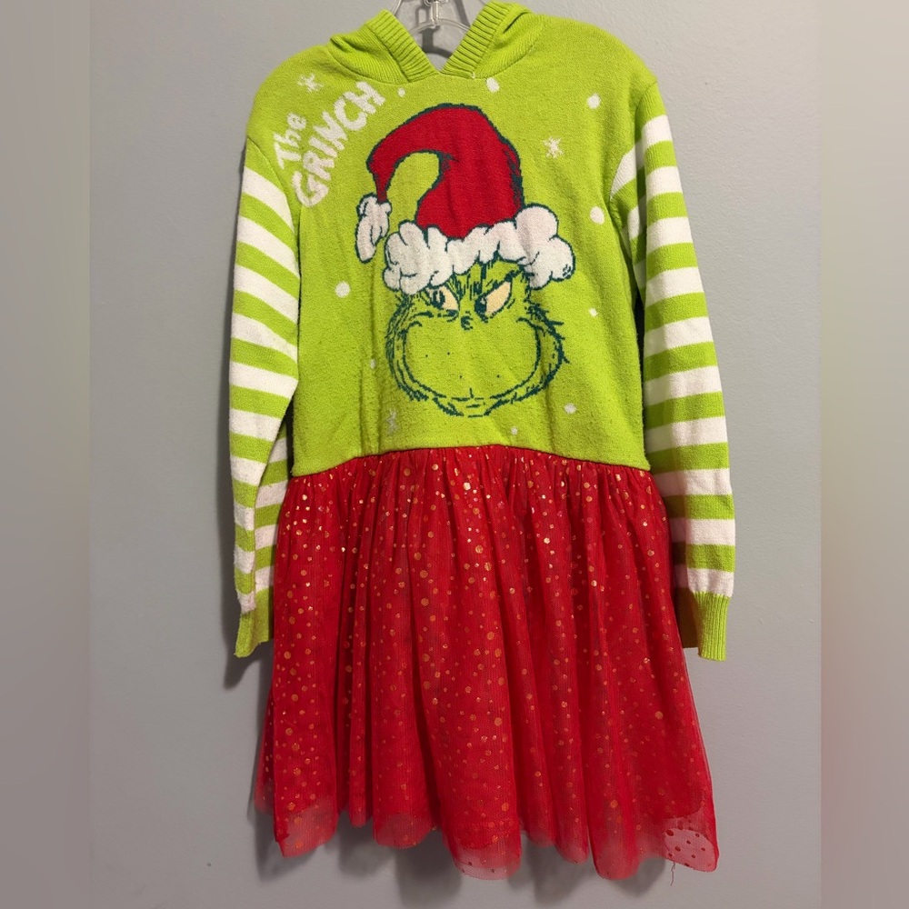 Grinch sweater dress